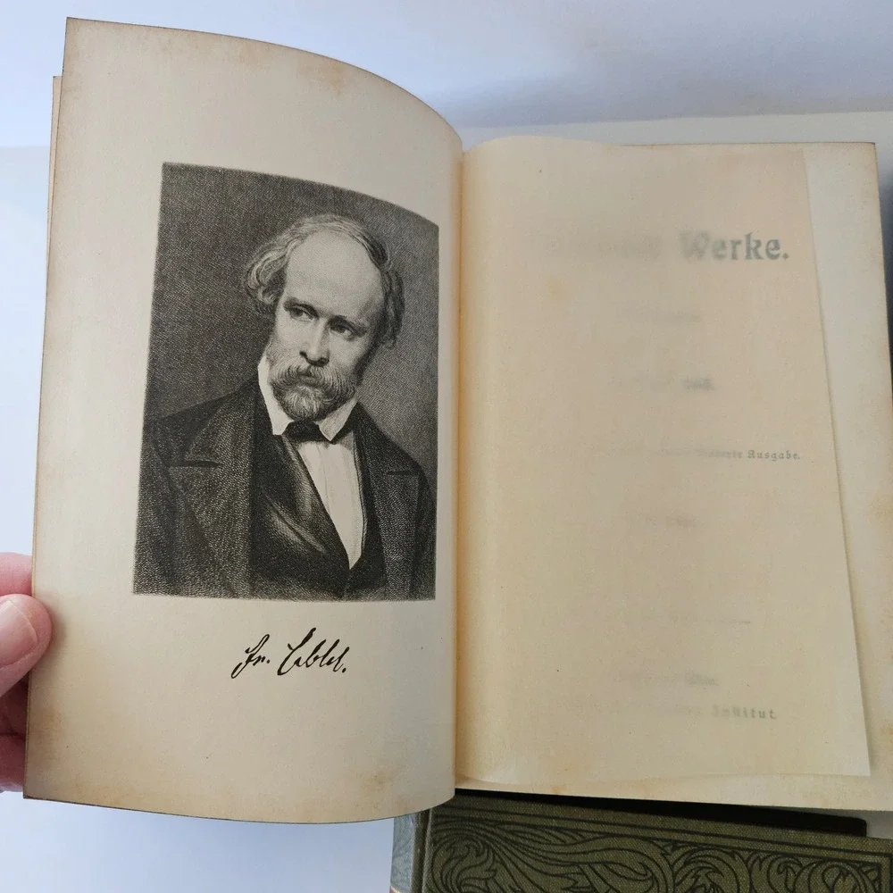 1800s Hebbels Works by Dr. Karl Zeib Volumes 1-4 Meyers Classic Bibliograph Book